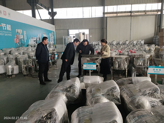 欢迎山东通佳各领导莅临中邦凌参观指导