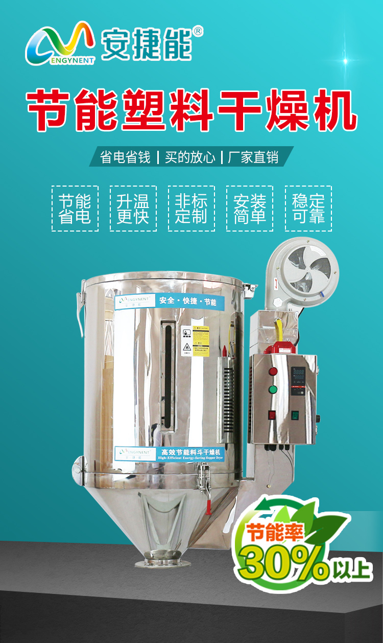 普通干燥机高温变形，导致加热不均匀，温差大，敏感料容易糊料